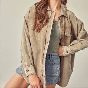 Mustard Seed Beige Utility Jacket